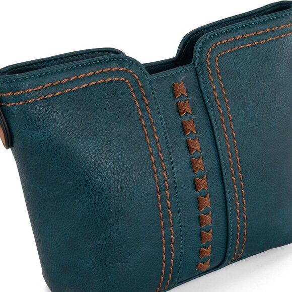 MINI Crossbody Bags for Women Cross Body Purses Shoulder Handbags with Wide Guit - Picture 5 of 6